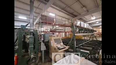 USED MEREEN JOHNSON 424DC/SR4 GANG RIP SAW WITH AUTOMATED INFEED