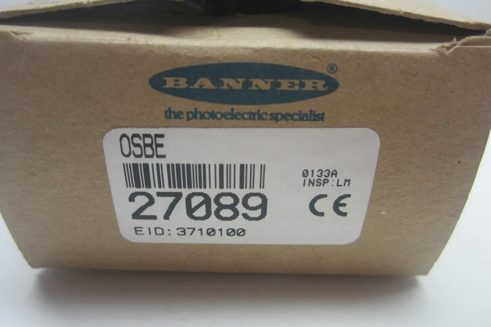 USED BANNER ENGINEERING OSBE PHOTOELECTRIC SENSOR