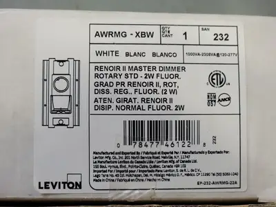 NEW LEVITON AWRMG-XBW