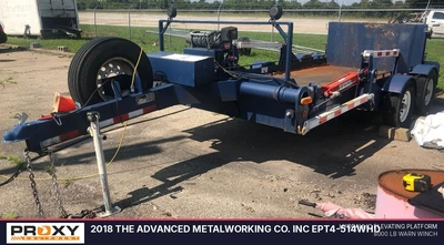 Used 2018 THE ADVANCED METALWORKING CO. INC EPT4-514WHD Flatbed Trailers Kentucky US | Proxy Equipment #1377778