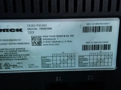 USED TURCK TX207P3CV01