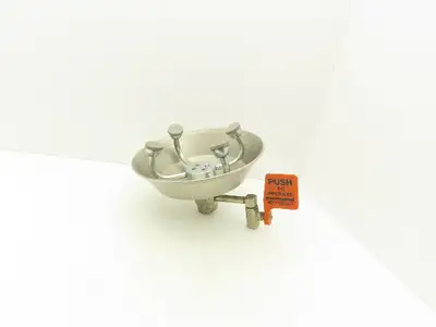 Guardian G1724 Wall Mount Eye/Face Wash Station Stainless Steel Bowl 4-Sprayer