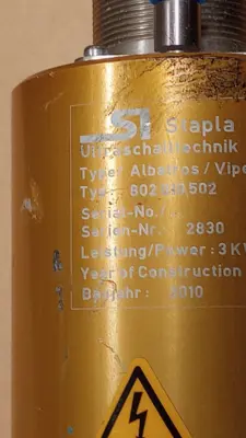 USED STAPLA ULTRASONICS CORP. ST30