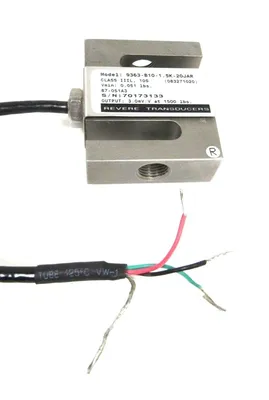 NEW REVERE 9363-B10-1.5K-20T1-R LOAD CELL 9363B1015K20T1R