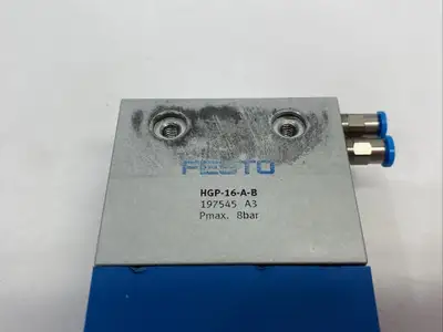 Used Festo 2-Finger Parallel Gripper, 5mm Stroke Per Jaw, 197545 Parts (Hydraulics and Pneumatics) Michigan US | Maverick Industrial Sales #1393542