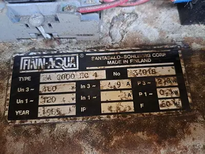 USED SANTASALO-SOHLBERG CORP. FINN-AQUA 2000 HC1