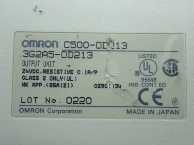 Used OMRON C5000D213 PLC Input & Output Ohio US | HGR 24 #907441