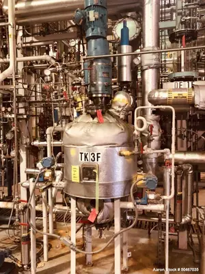 Used Gaspar 30-Gallon Reactor – 316L SS, 150 PSI, 5 HP Chemineer Agitator
