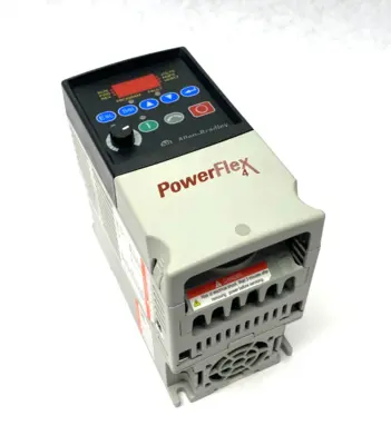 USED ALLEN-BRADLEY SER. A POWERFLEX 4 AC DRIVE, 0.5HP, 380-480V, 0.4KW