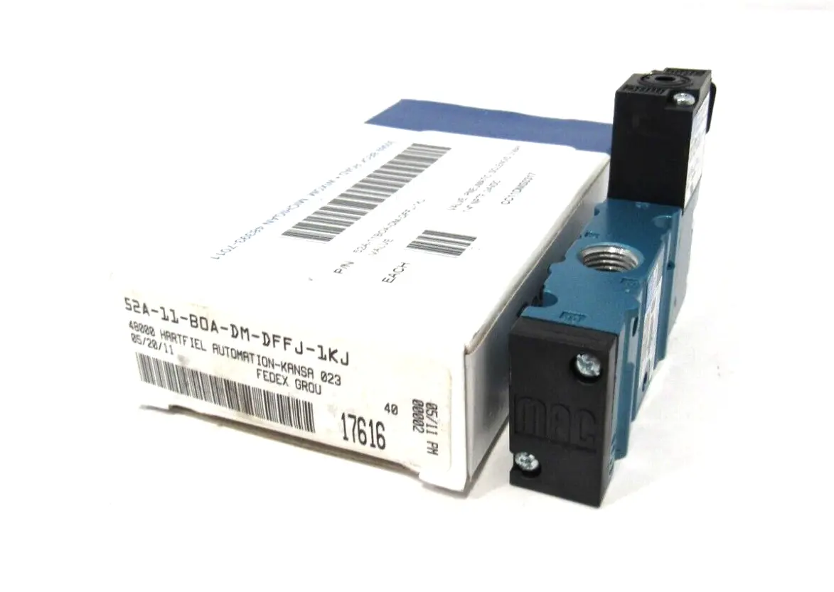 NEW MAC VALVES 52A-11-B0A-DM-DFFJ-1KJ SOLENOID VALVE 52A11B0ADMDFFJ1KJ