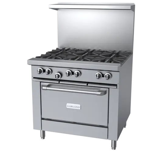 Garland G36-6R 36" 6 Burner Gas Range w/ Standard Oven, Natural Gas