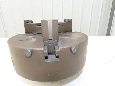 Cushman 1010208L0B 3-Jaw Independent Manual Lathe Chuck 8" OD L0 Taper Mount