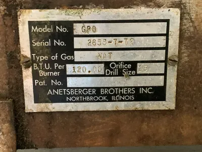 152-0410 Anets GPO Natural Gas Convection Oven