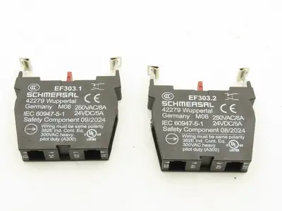 Schmersal EDRR40RT/2X303/GB E-Stop Pushbutton Kit Mushroomhead 103008214
