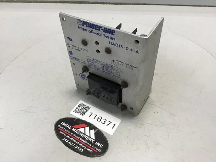 Used POWER ONE HAD15-0.4-A Power Supplies Michigan US | Ideal Machinery #570936