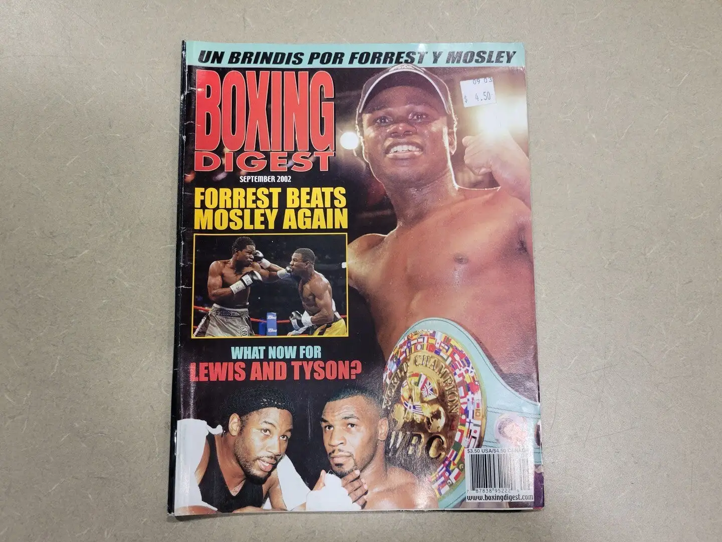 USED BOXING DIGEST SEPTEMBER 2002