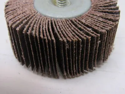 Merit 2458135 Flap Wheel Aluminum Oxide 2-1/2x1x1/4-20 Shank 80 Grit Lot of 7