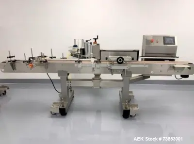 Used Acasi Automatic Filling Line – 8-Piston Filler, Capper, Labeler, Rinser, and Accumulation Table
