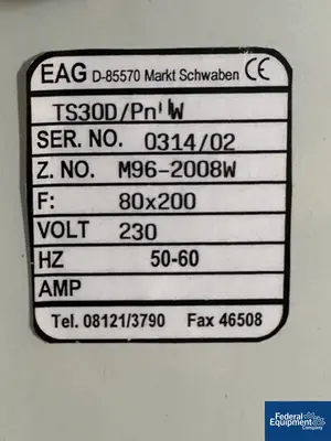 USED TUV Elektronik TUV Elektronik Apparatebau Solids Metal Detection