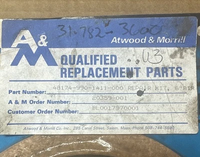 NEW Atwood & Morrill 48174-990-1411-000