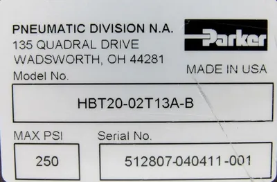 NEW PARKER HBT20-02T13A-B H BODY SLIDE HBT2002T13AB