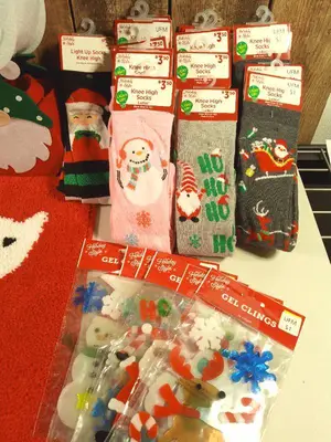 Lot of Christmas (light up socks, window snow, etc)