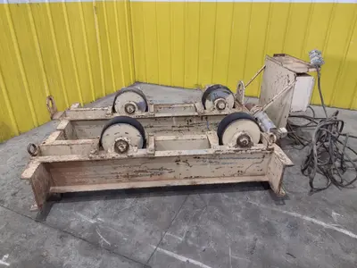 10 TON 20,000 LB RANSOME MODEL #WRD10 TANK TURNING ROLLS, 1 DRIVE & 1 IDLER ROLL: YOBRO #25073