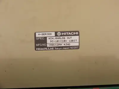 Hitachi HIDIC H-300 PLC Controller Rack w/3 Input 3 Digital & 1 Analog Output