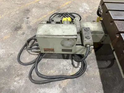 60" X 60" SHIBAURA MODEL #BFT-13CW2 T-SLOTTED ELECTRIC POWERED ROTARY TABLE: STOCK #19526