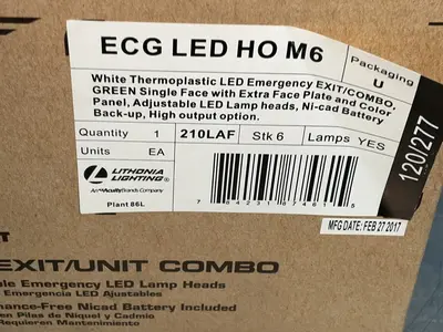 Used 2017 LITHONIA LIGHTING ECG LED HO M6 Lighting Ohio US | HGR 24 #1488529
