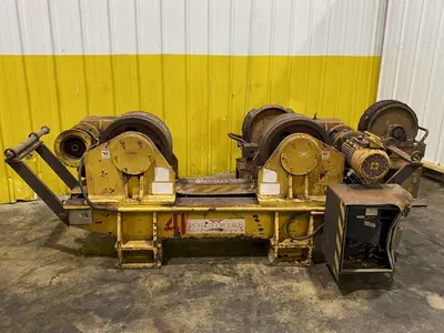 60 TON WELDWIRE MODEL #WER-60  POWERED TANK TURNING ROLLS WITH IDLER: STOCK #16907