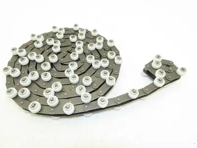 Tsubaki RF2040S-1LPSR-T-CP Chain Outboard Rollers 10' Long 1" Double Pitch
