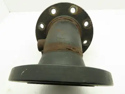 RNG #150 Cast Iron Flanged 4" x 4.5" Pipe Fitting 45 Deg Elbow 8-Bolt Flange