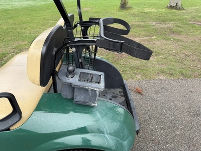 (1) 2015 E-Z-Go golf cart with a Kawasaki gas engine, does not include Club canopy, includes ball wa...