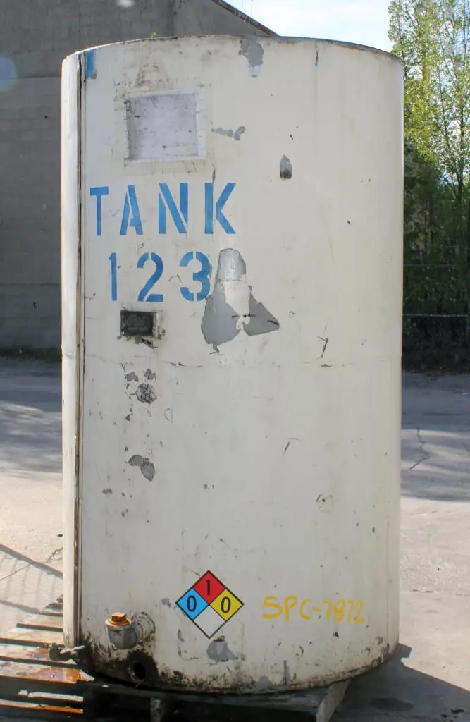 SPC7872  Tank 500 gallon vertical tank, CS, flat