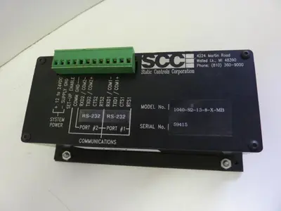 New | in-Stock STATIC CONTROL SYSTEMS 1040-S2-13-8-X-MB Interface Monitors Michigan US | Ideal Machinery #1182148