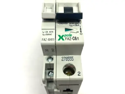 USED EATON, MOELLER CIRCUIT BREAKER 1P XPOLE/XEFFECT W/ FAZ-XHI11