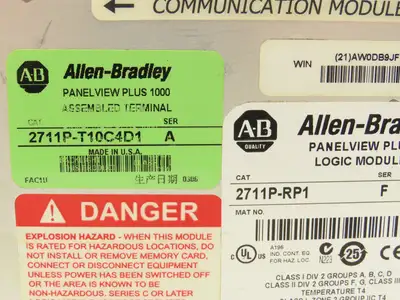 Allen Bradley 2711P-T10C4D1 HMI PanelView Plus 1000 10.4" Operator Touch Panel