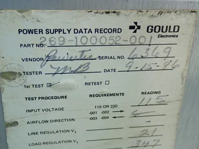Used POWERTEC INC 9J530027S13331 DC Power Supplies Ohio US | HGR 24 #1070183