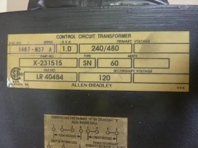 USED ALLEN BRADLEY 1497-N37 SER A