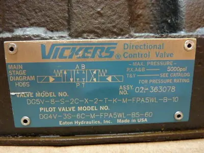 NEW VICKERS DG5V-8-S-2C-X-2-T-K-M