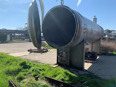 Tank, 1,500 Gallon, S/st, 4' x 18', 25 PSI, Coalescer Tank #S743658