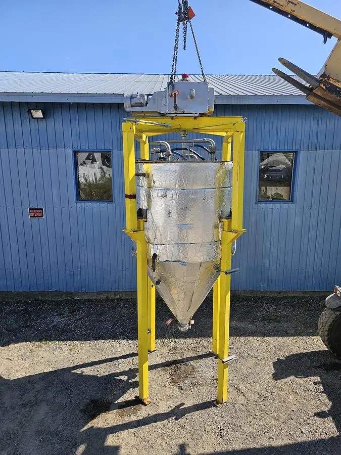 Used 800 Gallon Jacketed Tank, Stainless Steel, With Scrape Agitation
