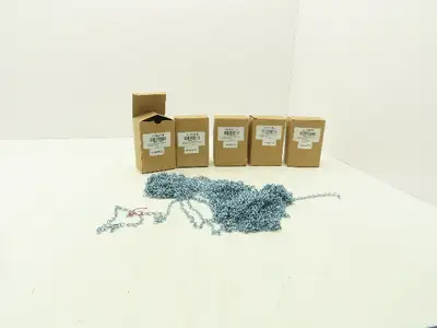 Grainger 2ZDE6 Jack Chain 10lb 1/2" Link Steel Zinc 100ft Boxes 500ft Lot of 5