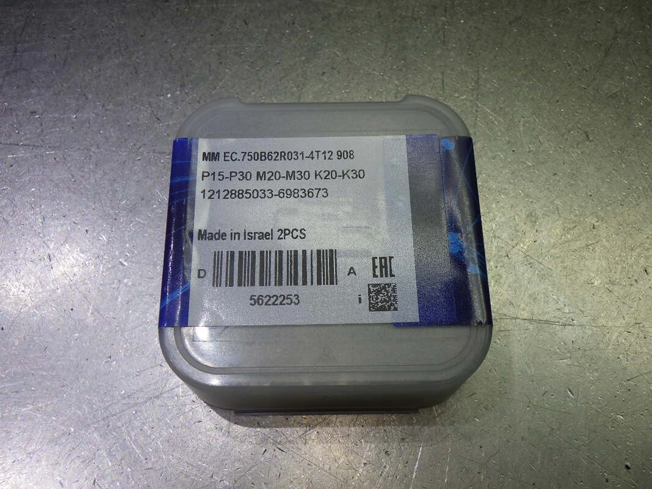 Iscar T12 3/4" 4 Flute CR Endmill Heads QTY2 MM EC.750B62R031-4T12 908 (LOC2282)