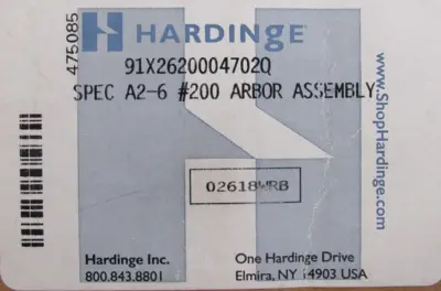 NEW HARDINGE A2-6 ARBOR 91X26200047020 A26#200