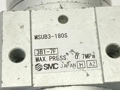 USED SMC PNEUMATIC ROTARY ACTUATOR WITH TABLE 180 DEGREES