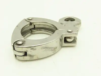 13MHHS-1-304 3 Segment Sanitary Clamp 1" to 1.5" Pipe W 2.1" Flange Lot of 17