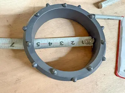 New | in-Stock AFTERMARKET 5" DUAL ROTARY CASING SHOE – 14 BALLISTIC BUTTONS ASSEMBLY- HEAVY DUTY #689-02-HD-D Drilling Attachments Pennsylvania US | East West Machinery & Drilling #1418134