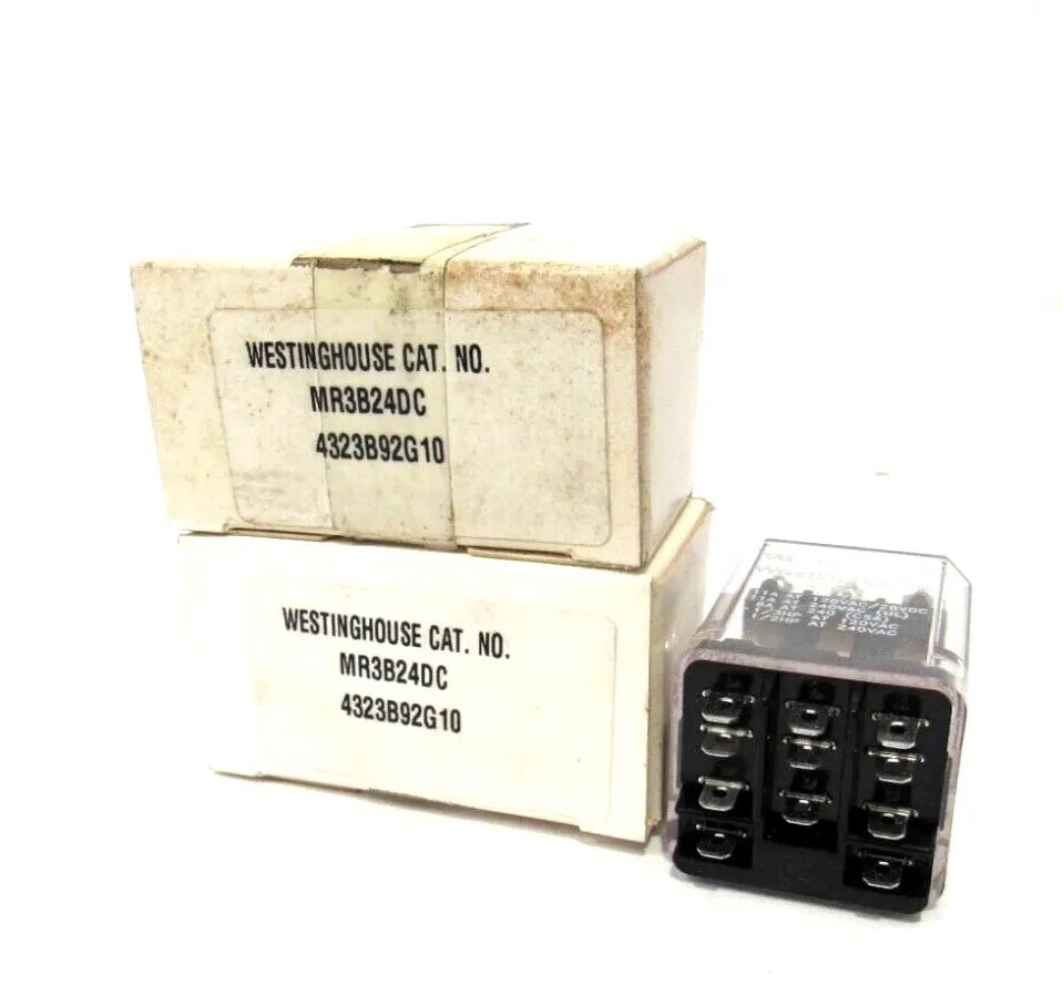 LOT OF 2 NEW WESTINGHOUSE MR3B24DC RELAYS